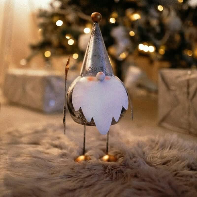 Christmas Silver Gilt Gonk Figurine