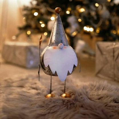 Christmas Silver Gilt Gonk Figurine