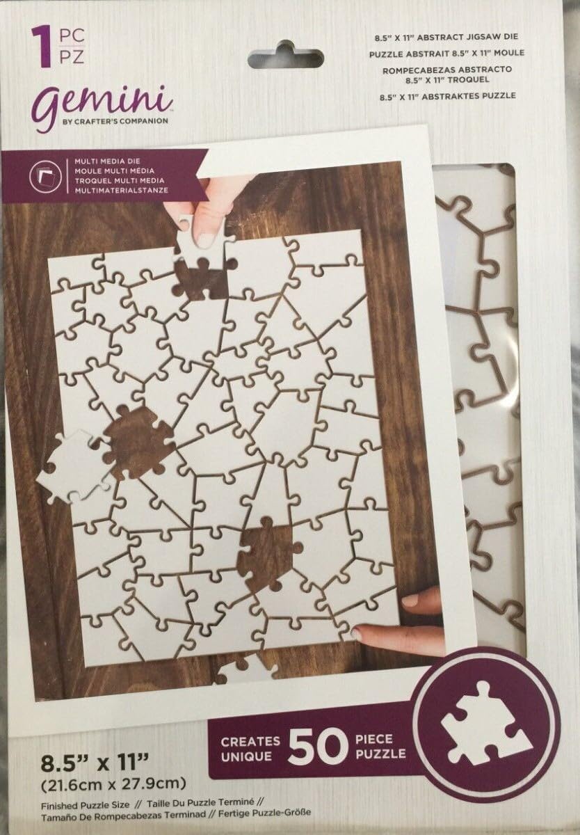 Gemini Multimedia Abstract Jigsaw Die - 8.5" x 11" (50 Piece)
