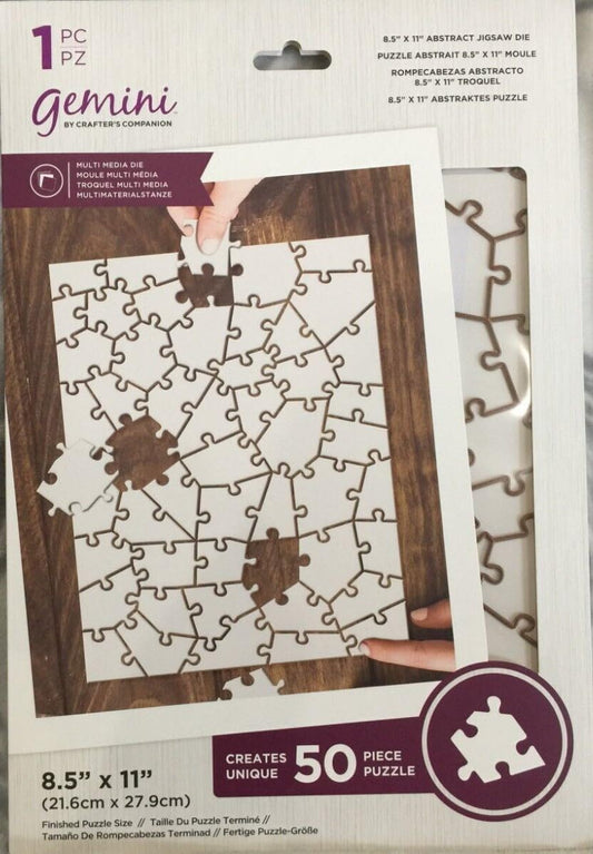 Gemini Multimedia Abstract Jigsaw Die - 8.5" x 11" (50 Piece)