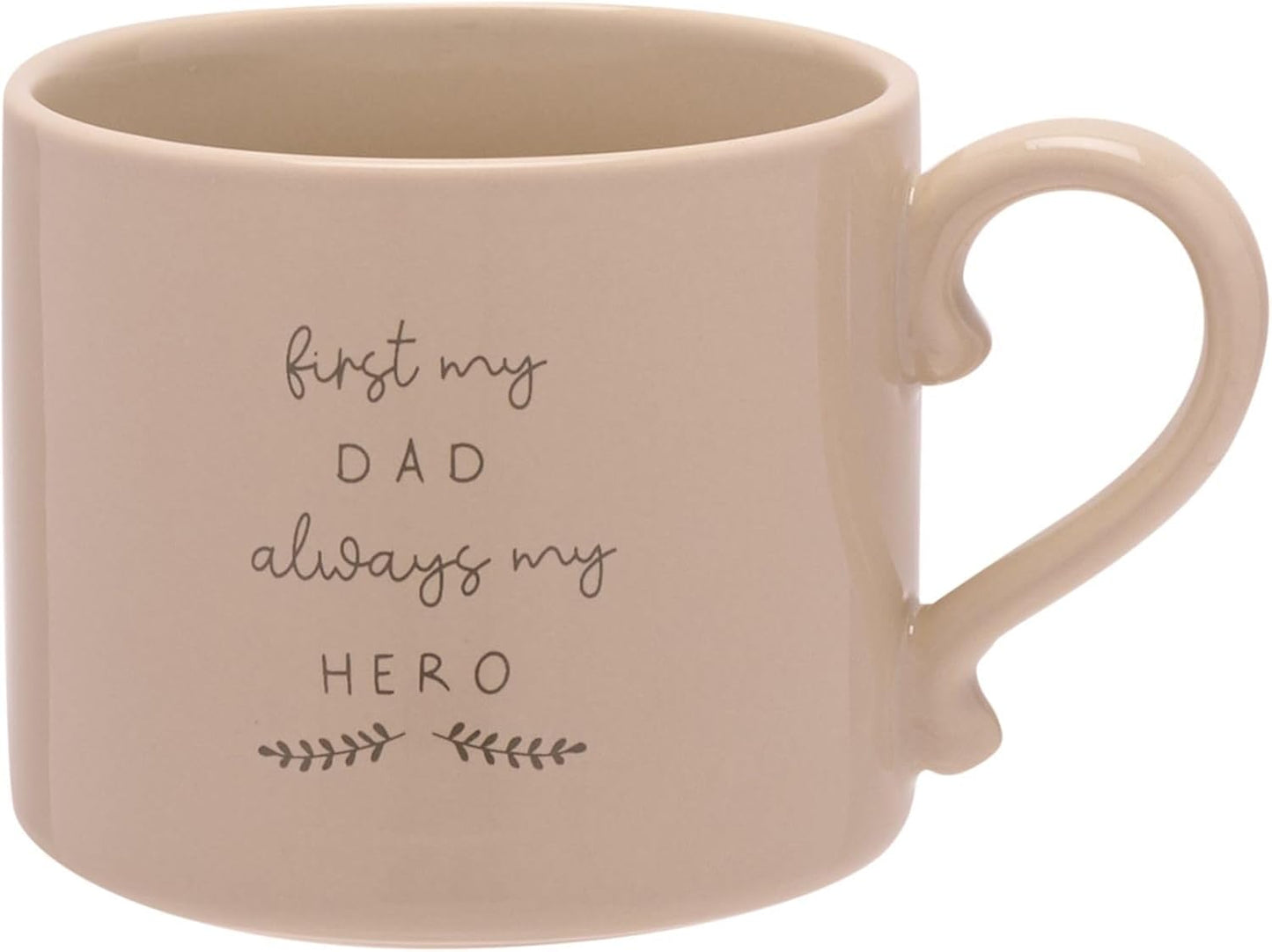 Widdop Stoneware Ceramic Dad Mug - Dad My Hero Mug