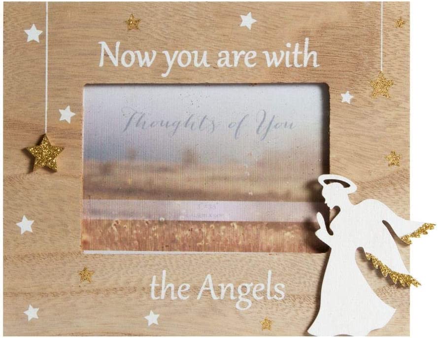 Thoughts of You - Now You're With Angels Memorial Photo Frame