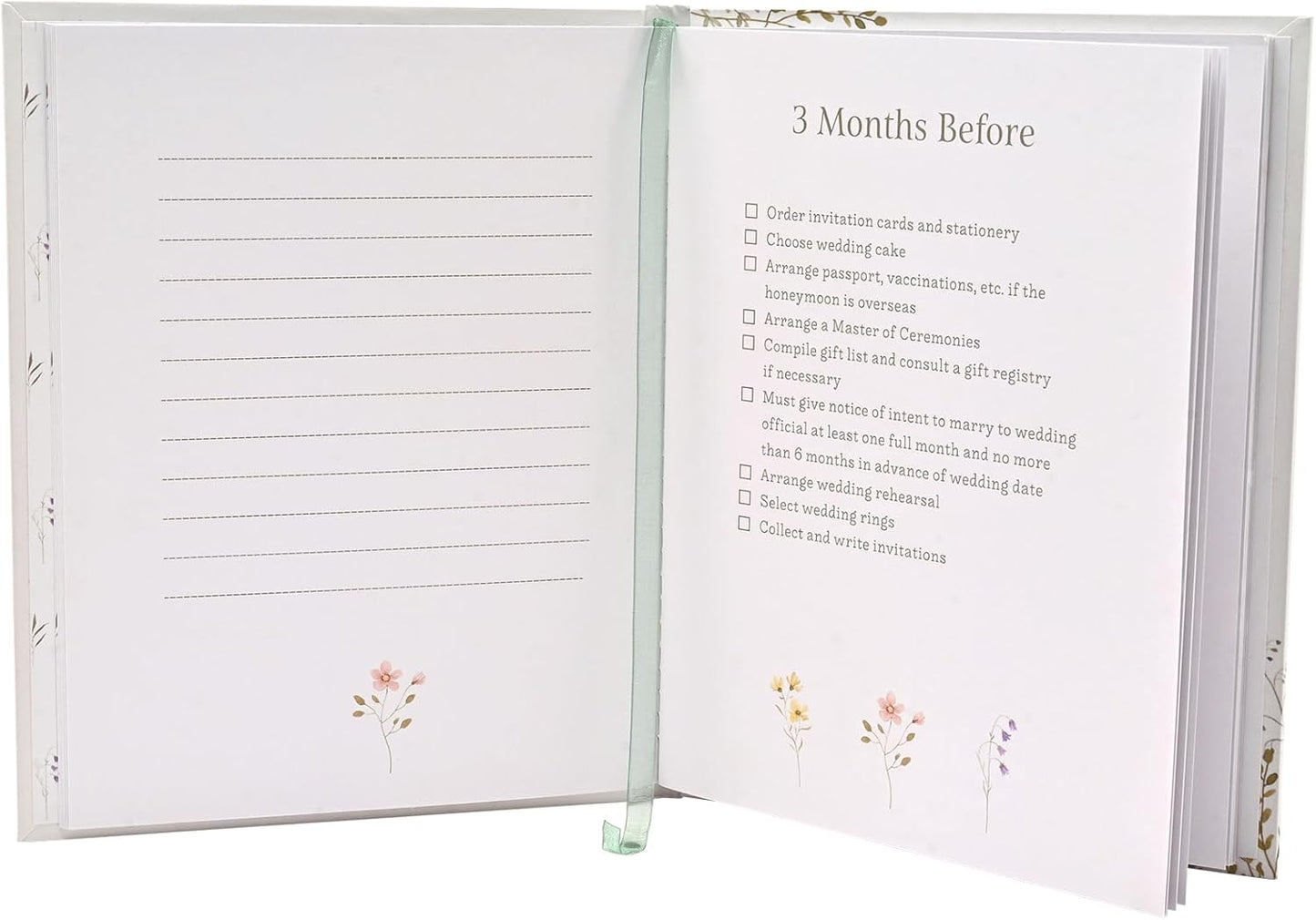 Love Story - Wildflower Wedding Planner Book and Organiser for the Bride
