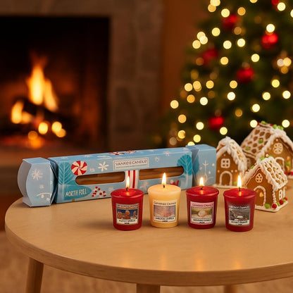 YANKEE CANDLE Home Inspiration Cracker 4 Votive Gift Set