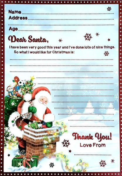 Letter To Santa with Envelope for Children