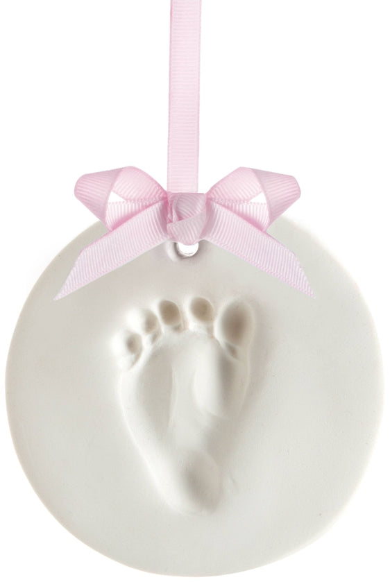 Babyprints Keepsake Hand / Foot Print Hanging Ornament, White