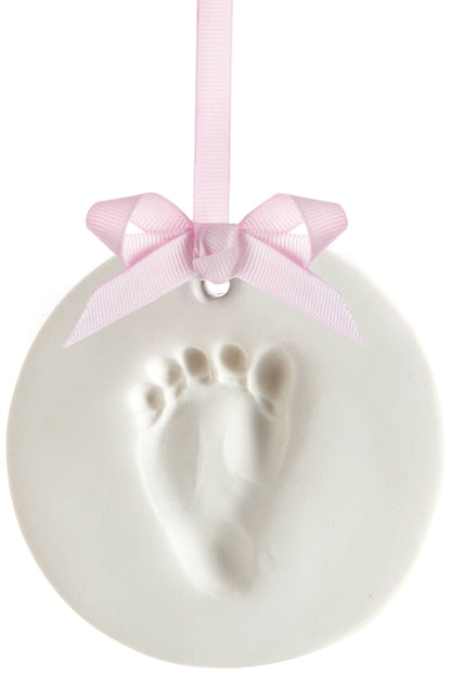 Babyprints Keepsake Hand / Foot Print Hanging Ornament, White