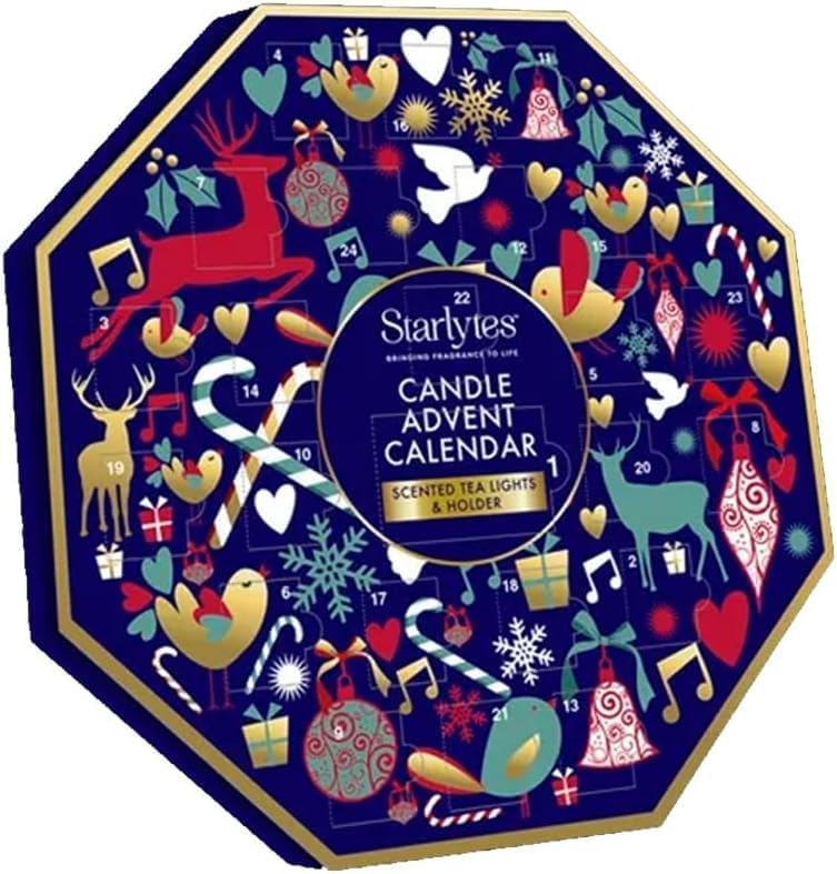 Starlytes 24 Scented Tea Light Candle Advent Calendar