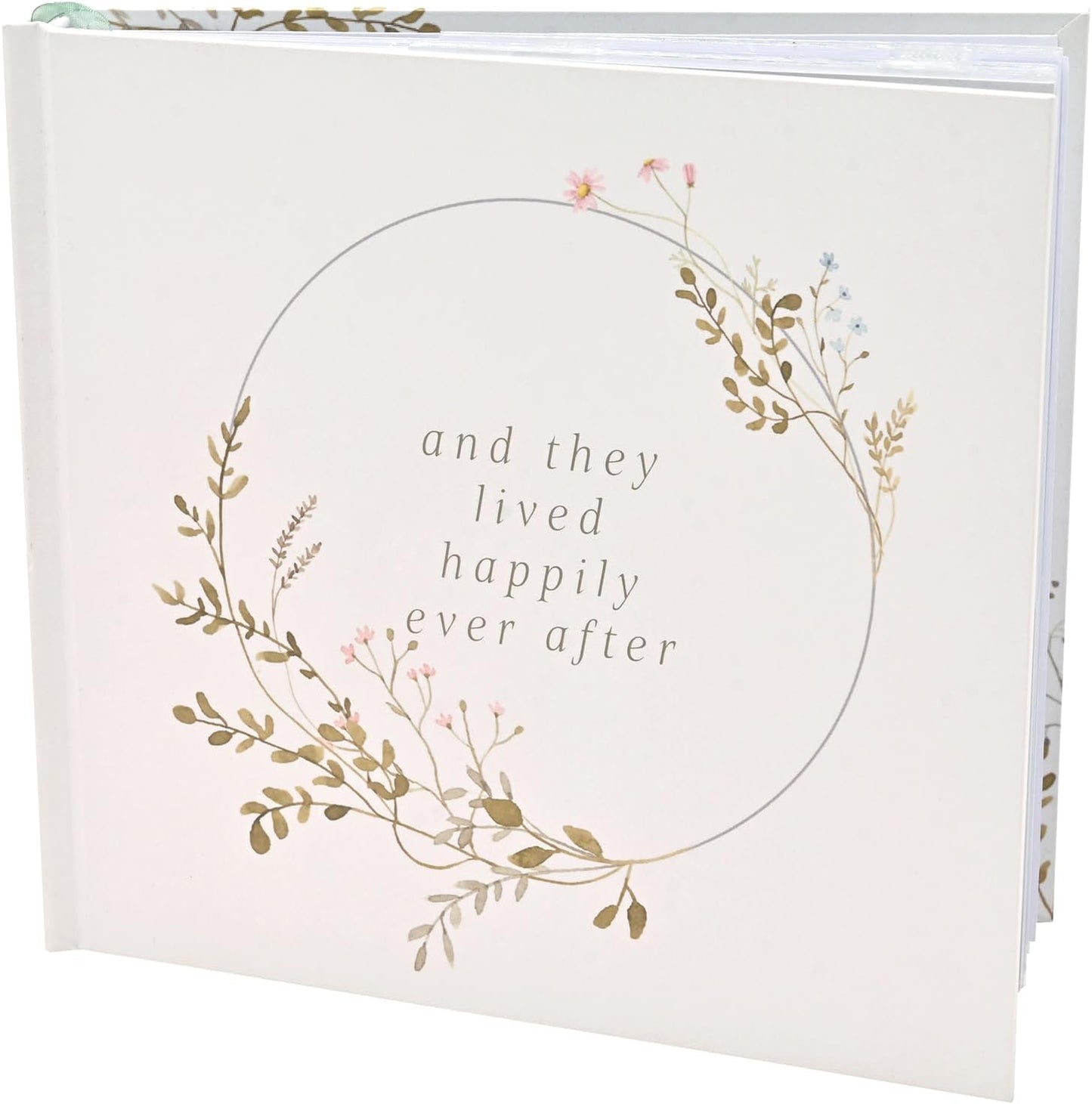 Love Story - Wildflower Wedding Album - Keepsake Picture/Photo Album Perfect for Engagement/Bridal Shower