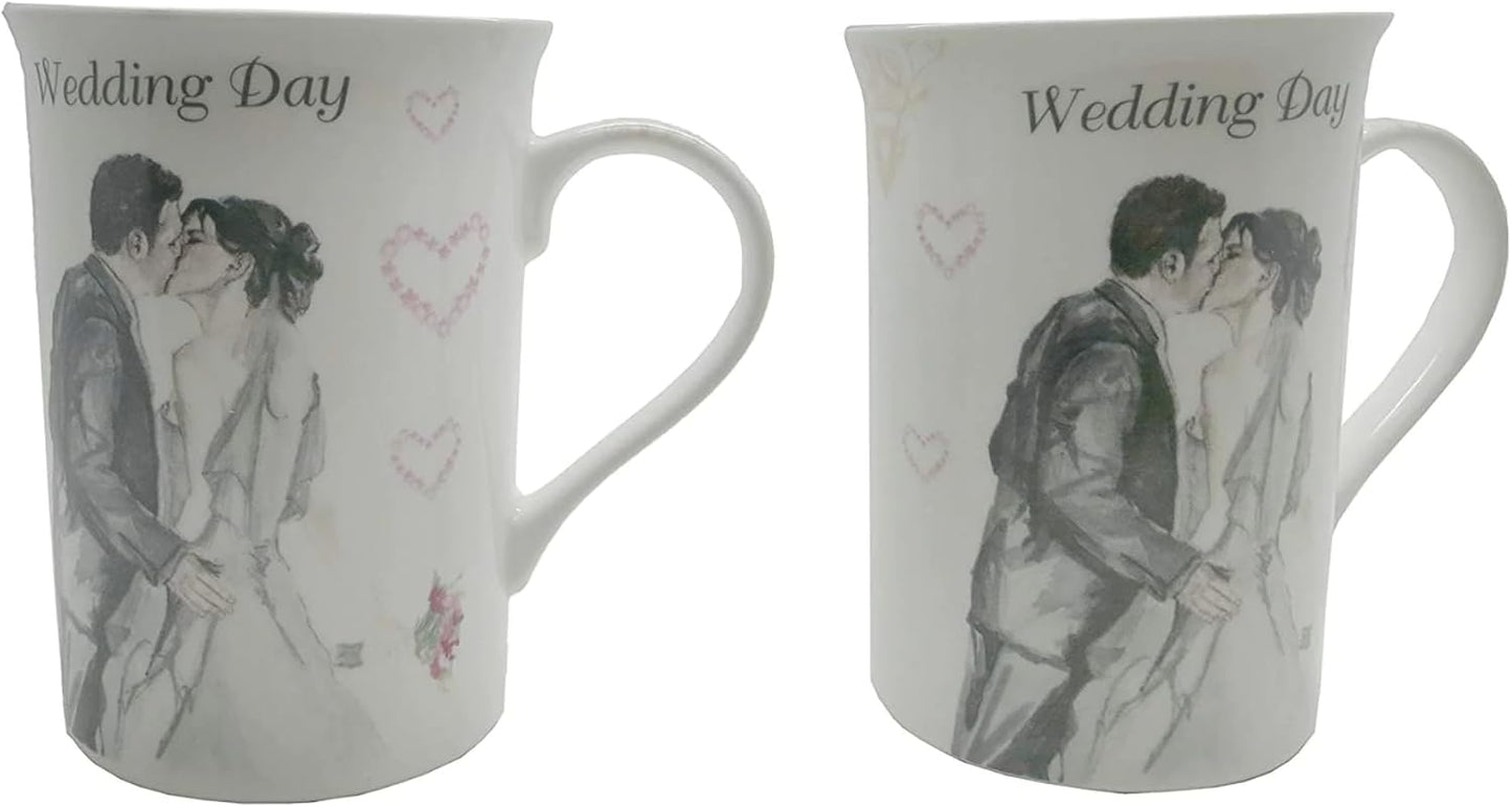 Wedding Day Mugs Gift Set by Lesser & Pavey