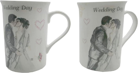 Wedding Day Mugs Gift Set by Lesser & Pavey