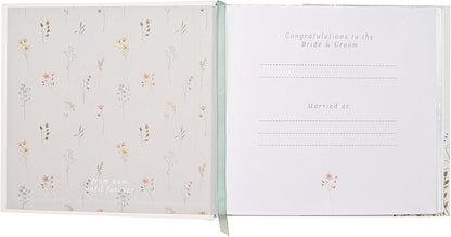 Love Story - Wildflower Wedding Album - Keepsake Picture/Photo Album Perfect for Engagement/Bridal Shower