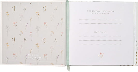 Love Story - Wildflower Wedding Album - Keepsake Picture/Photo Album Perfect for Engagement/Bridal Shower