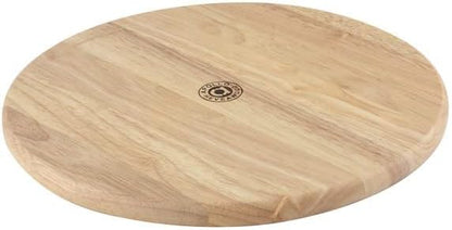 Apollo Rubberwood Round Bread Board, Wood, Brown, 25.2 x 12.9 x 0.5 cm, 6875