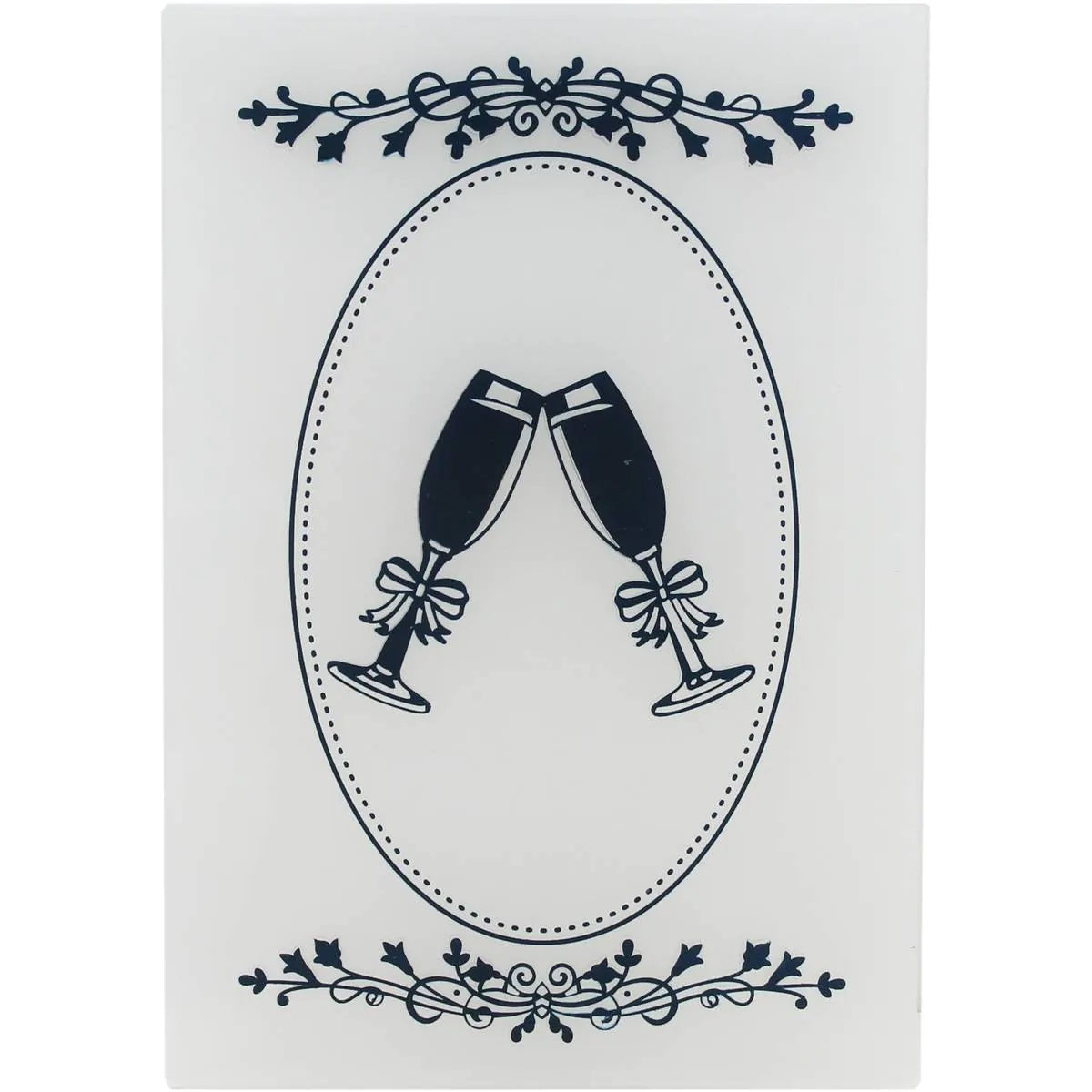 Champagne Toast Embossing Folder A6