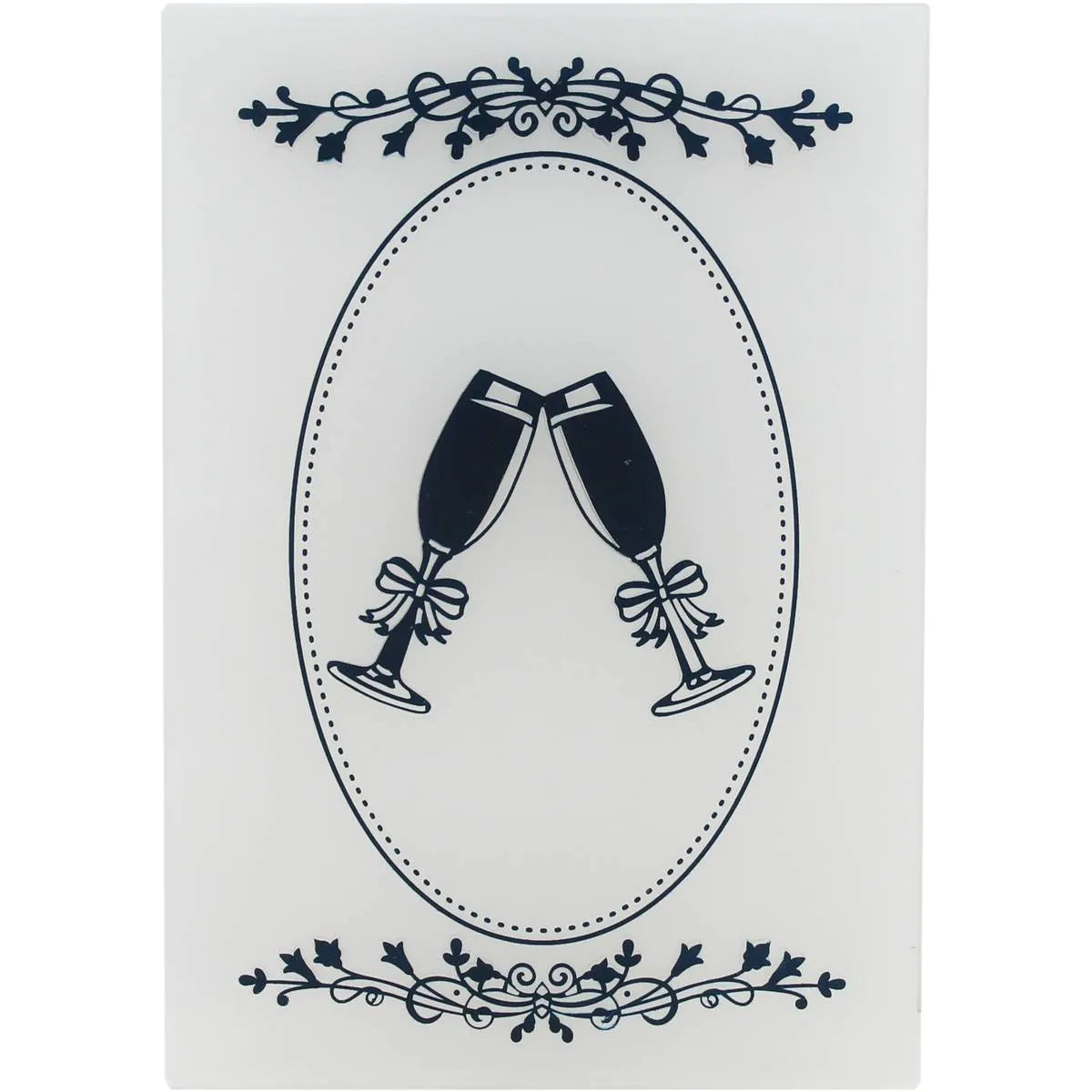 Champagne Toast Embossing Folder A6