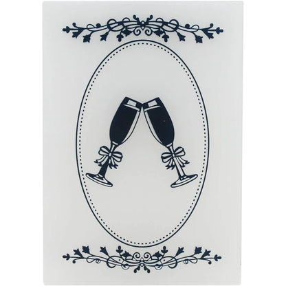 Champagne Toast Embossing Folder A6