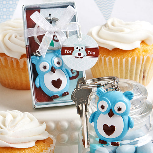 Cute Little Owl Design Keychain ~ Pink or Blue