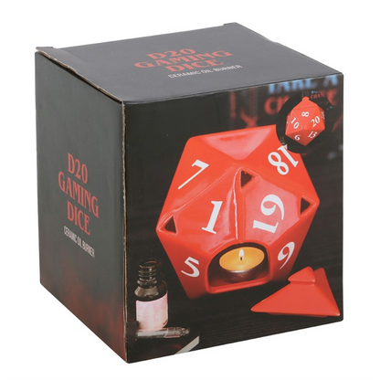 D20 Gaming Dice Shaped Oil Burner