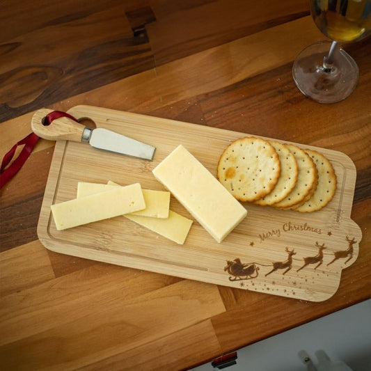 Christmas Cheese Board - Santa's Sleigh