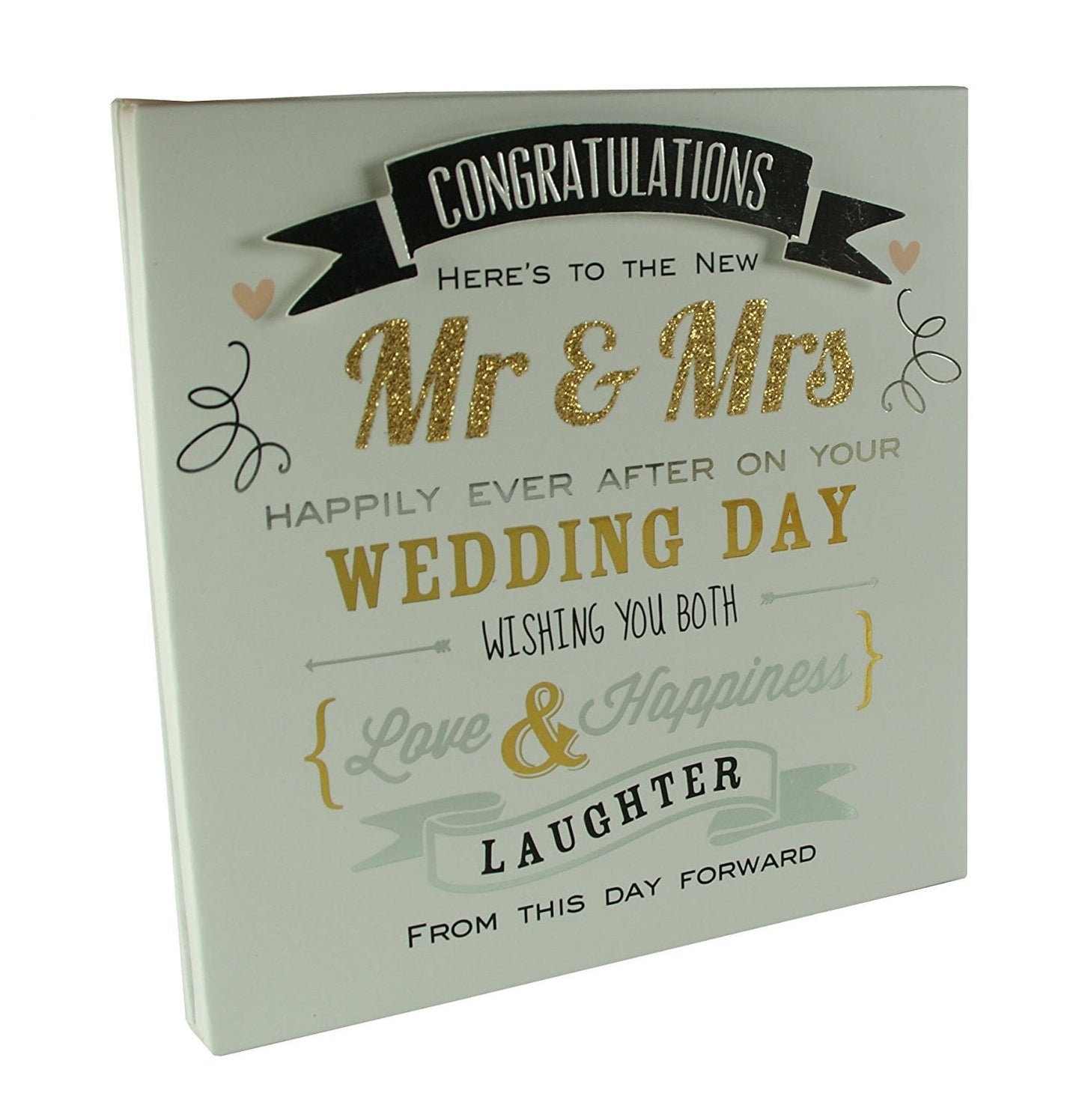 Wedding Congratulation Wall Plaque Gift