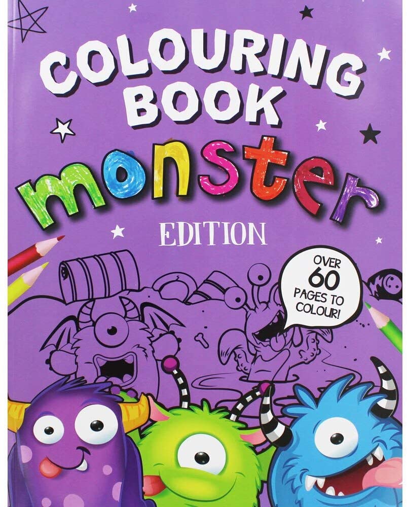 Monster Coloring Book, Purple