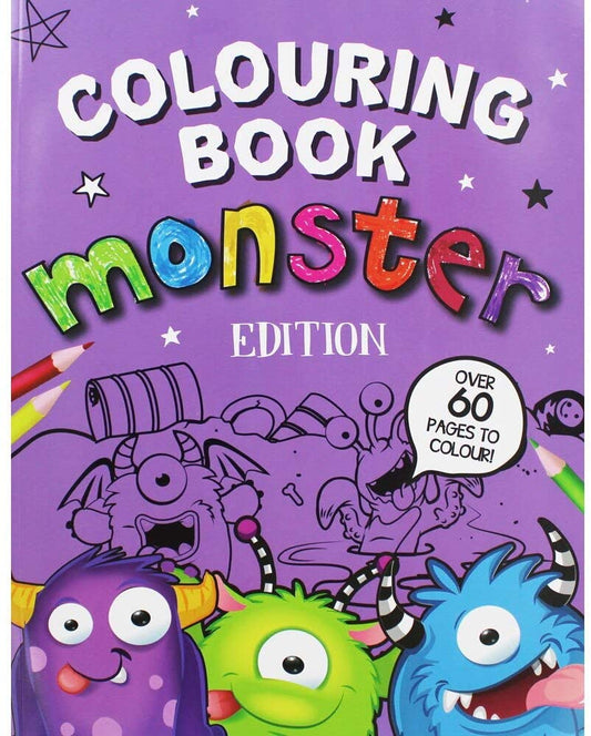 Monster Coloring Book, Purple