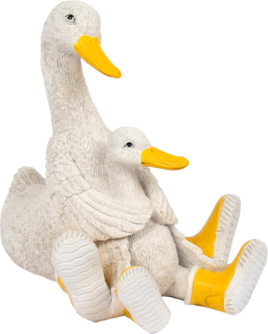 The Leonardo Collection Quackers Duck With Duckling Figurine