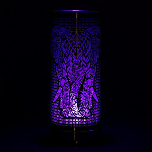 Elephant Design Colour Changing Led Aroma Diffuser Lamp - Electric Wax Melt & Essential Oil Burner