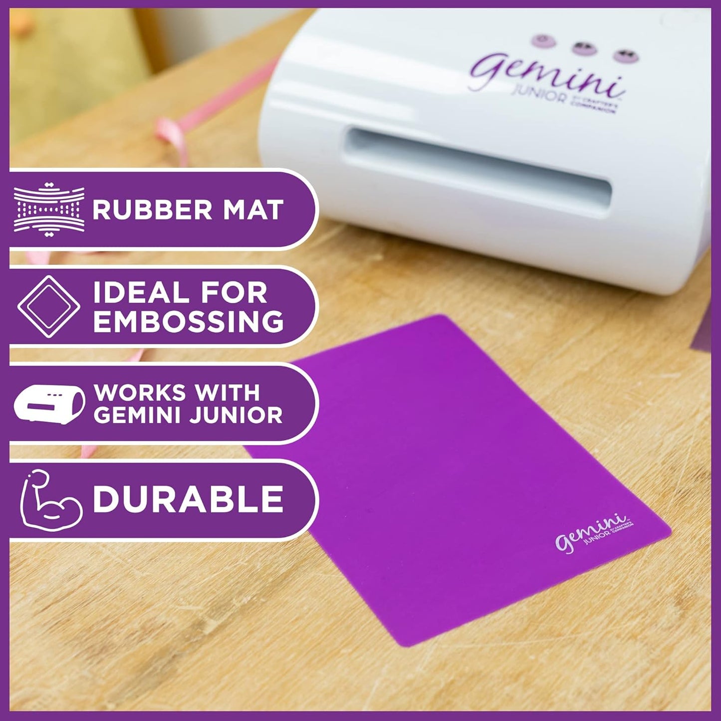 Gemini Junior Rubber Embossing Mat 6"X9"