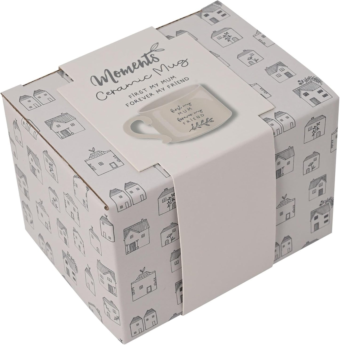 Moments Stoneware Ceramic Mum Forever Friend Mug - Widdop & Co