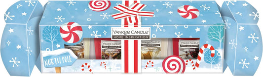 YANKEE CANDLE Home Inspiration Cracker 4 Votive Gift Set
