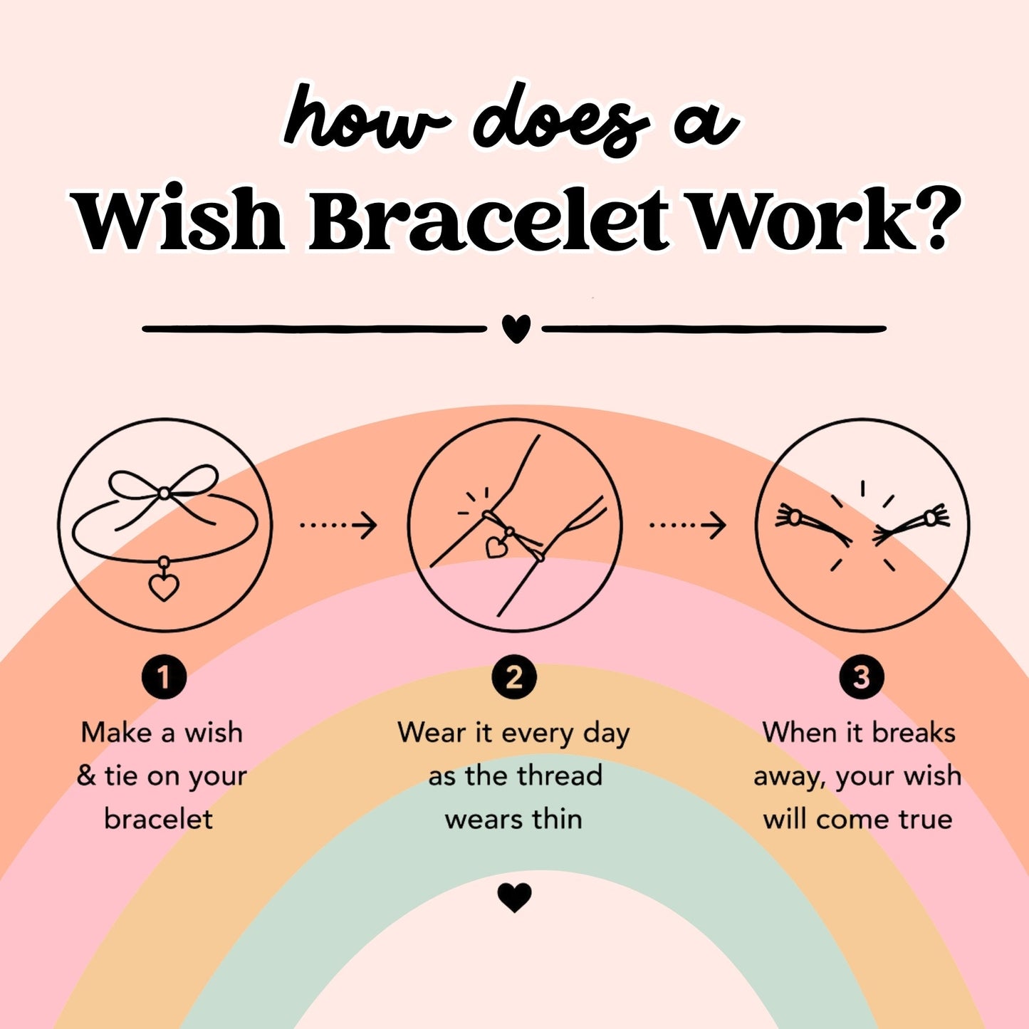 WishStrings ‘Alphabet, Letter H’ Wish Bracelet