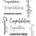 Crafters Companion Photopolymer Stamp ~ Congratulations