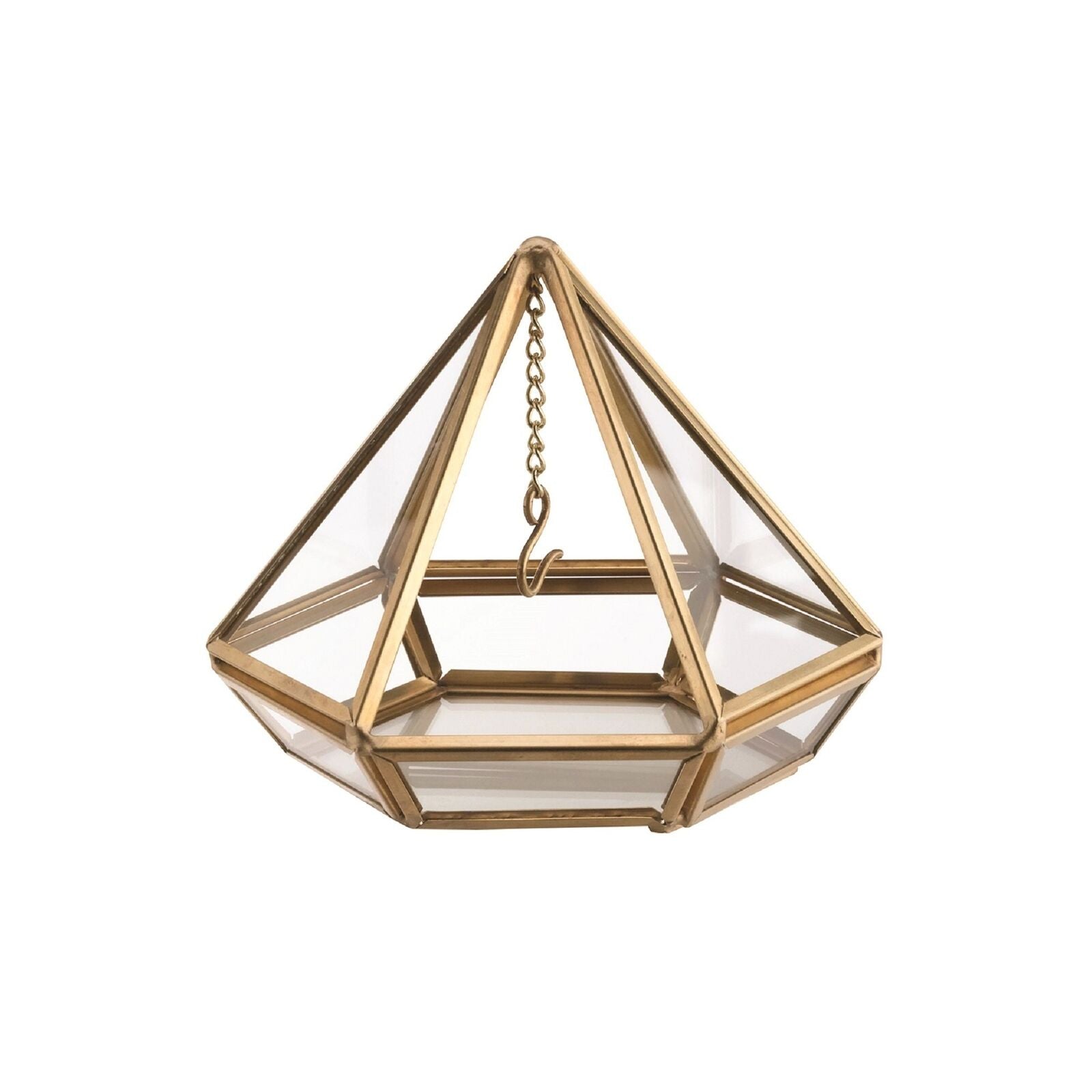 Lillian Rose Gold Hanging Prism Ring Holder