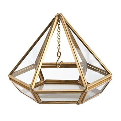 Lillian Rose Gold Hanging Prism Ring Holder