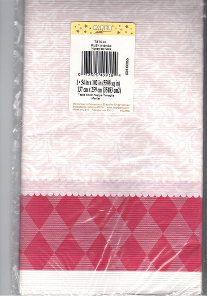 Wishes Paper Tablecover ~ 137cm x 259cm