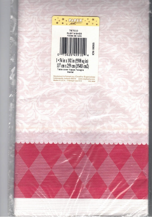 Wishes Paper Tablecover ~ 137cm x 259cm