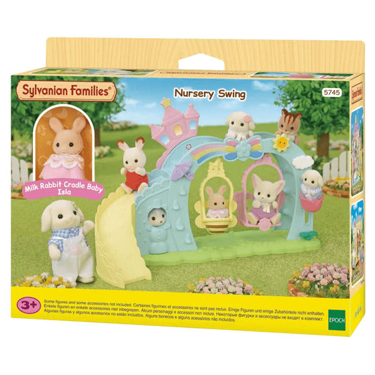 Sylvanian Families Nursery Swing Toy Playset for Ages 3 and Up