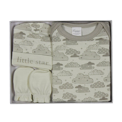 Bambino By Juliana Baby Gift Set - Babygrow Body Suit Hat & Mittens
