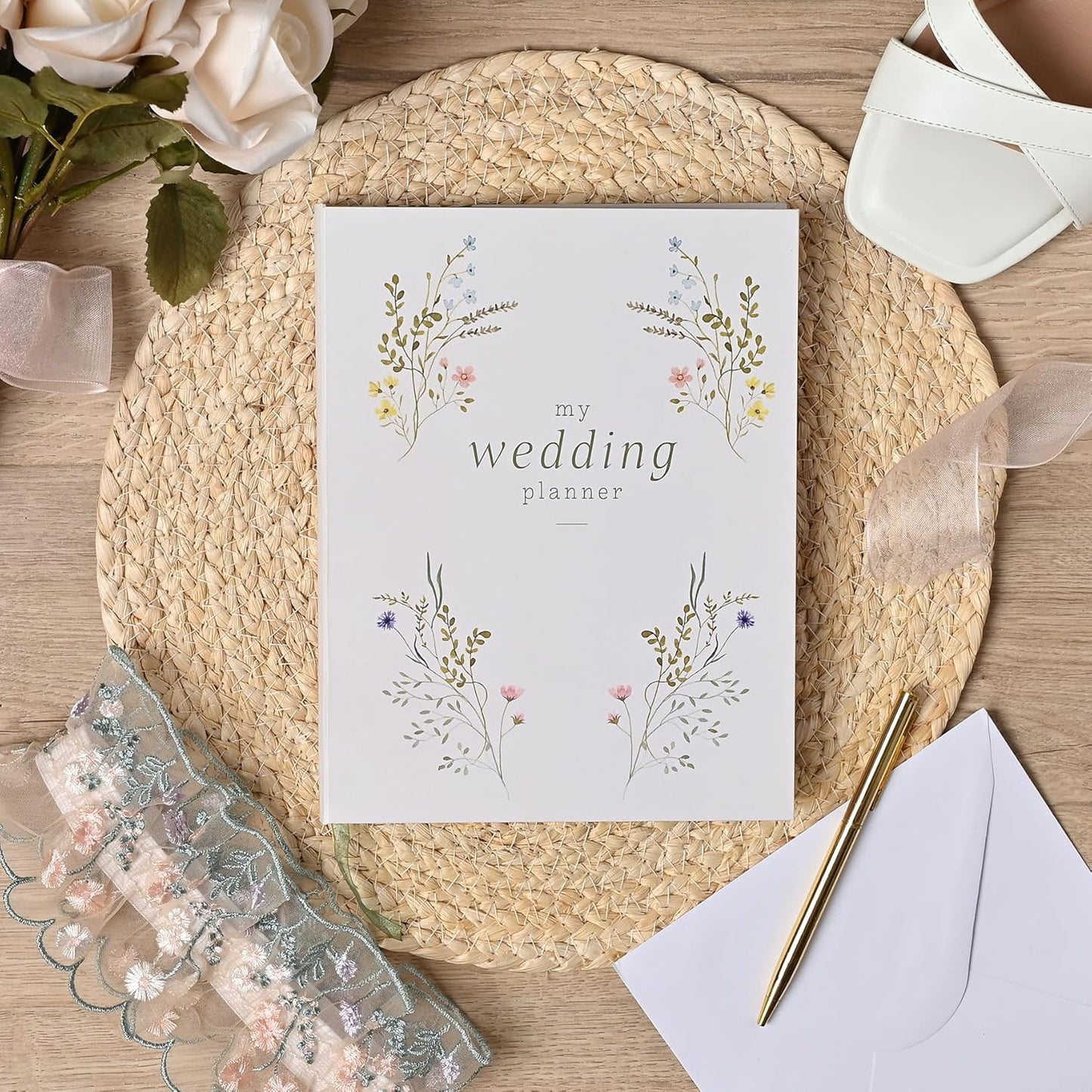 Love Story - Wildflower Wedding Planner Book and Organiser for the Bride