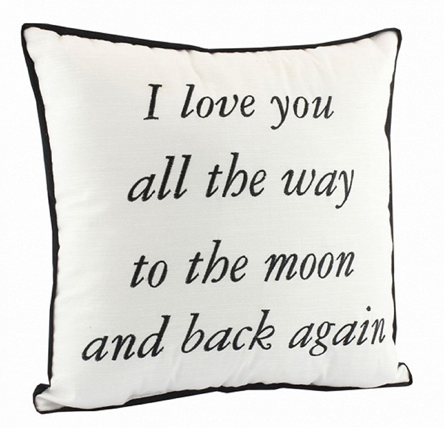 Love You To Then Moon And Back Quote Shabby Cushion Chic