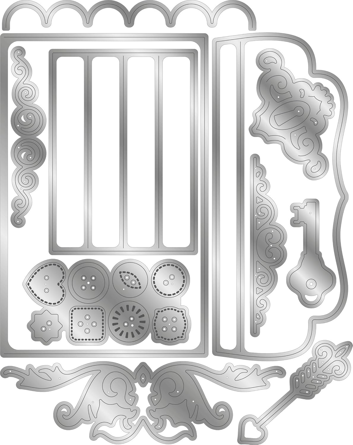 Gemini Tabbed Page & Purse Card - Dimensional Papercraft Die