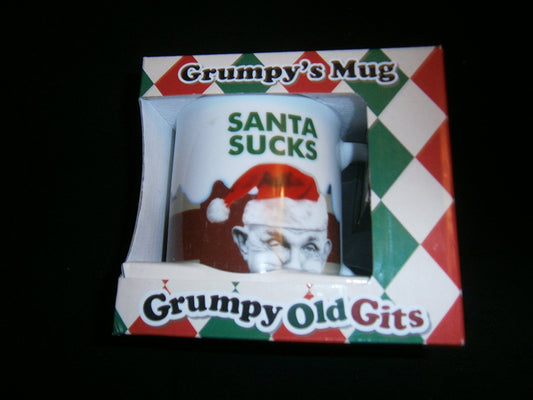Grumpys Old Gits Mug - Santa Sucks