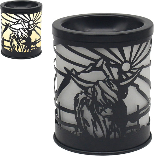 Lesser & Pavey Christmas Desire Highland Cow Festive Aroma Table Lamp