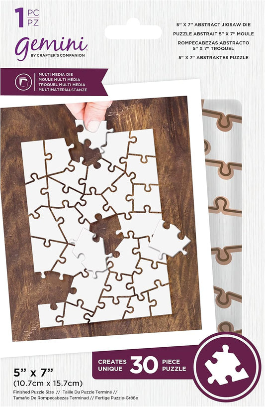 Gemini Multimedia Abstract Jigsaw Die - 5" x 7" (30 Piece)
