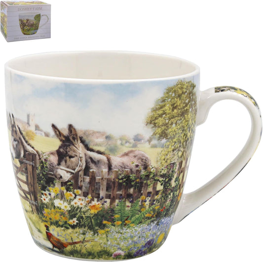 The Leonardo Collection Donkey Mug Macneil Studios, Fine China Printed Mug