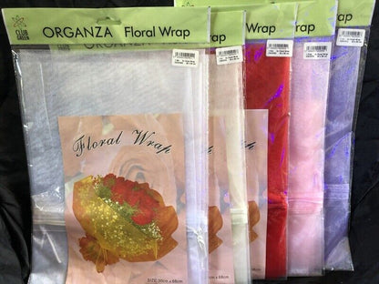 Organza Floral Wrap