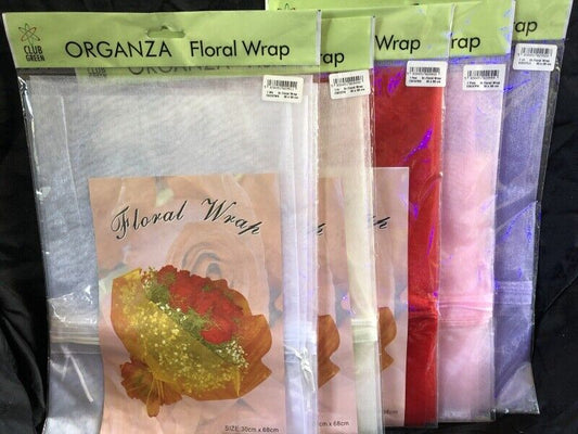 Organza Floral Wrap