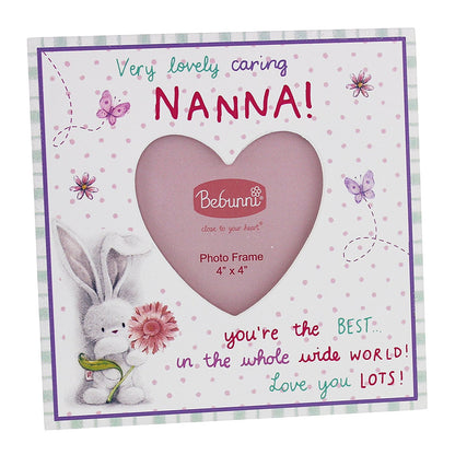 Bebunni Very Lovely Caring Nanna Photo Frame